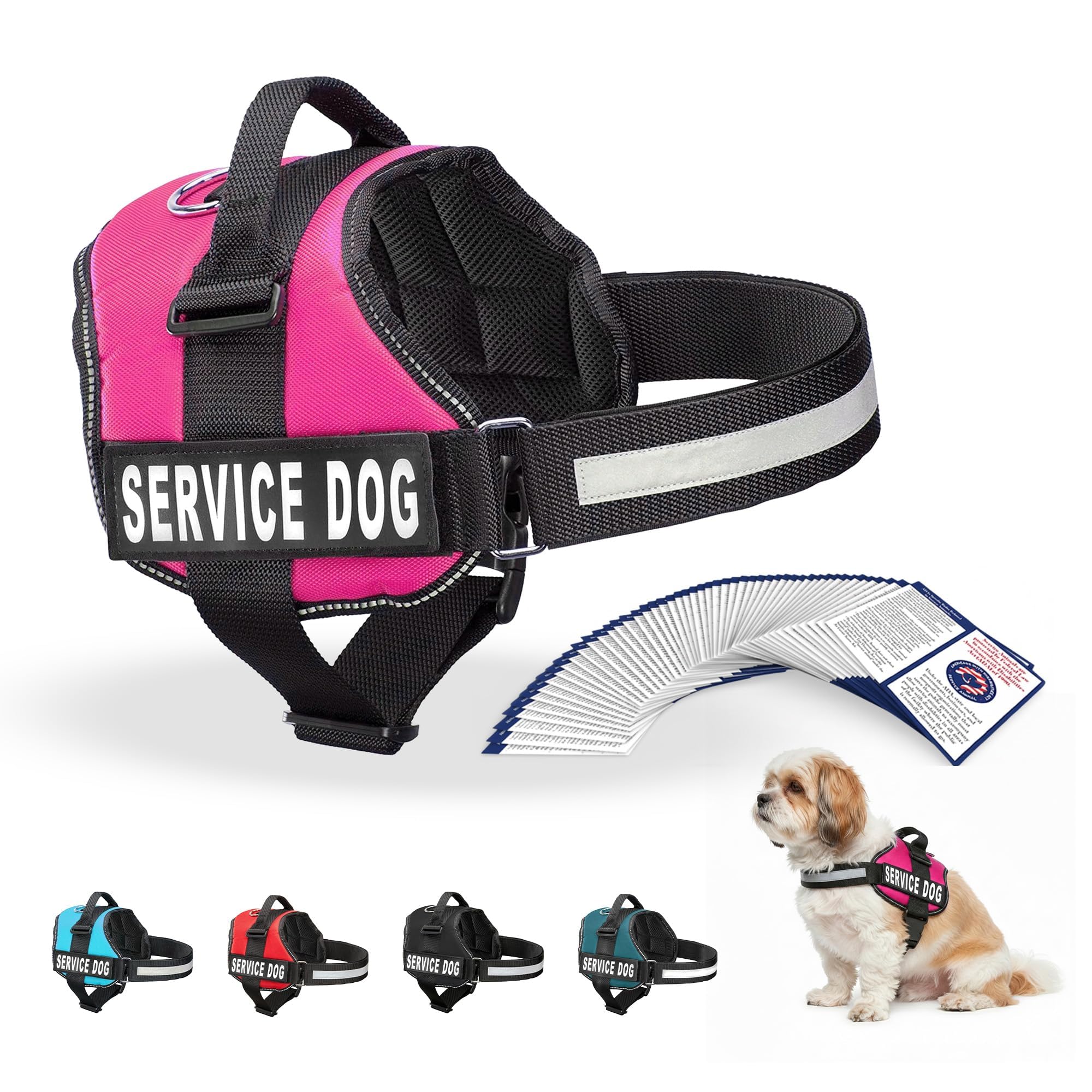 Industrial Puppy service dog vest harness shown from the front.