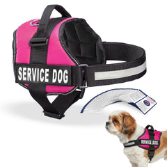 Industrial Puppy service dog vest harness in pink.