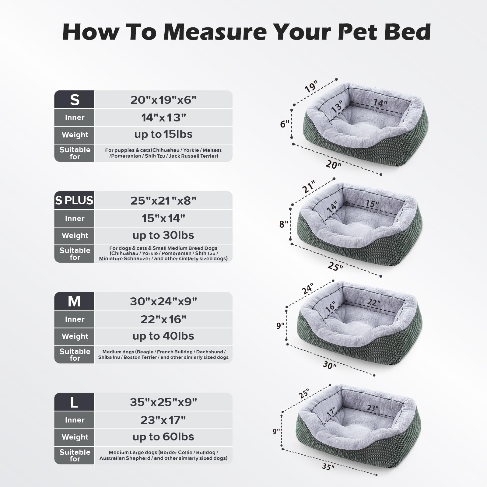 INVENHO dog bed underside showing its anti-slip bottom.