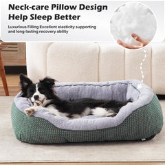 INVENHO dog bed detail showing the soft plush sleeping surface.