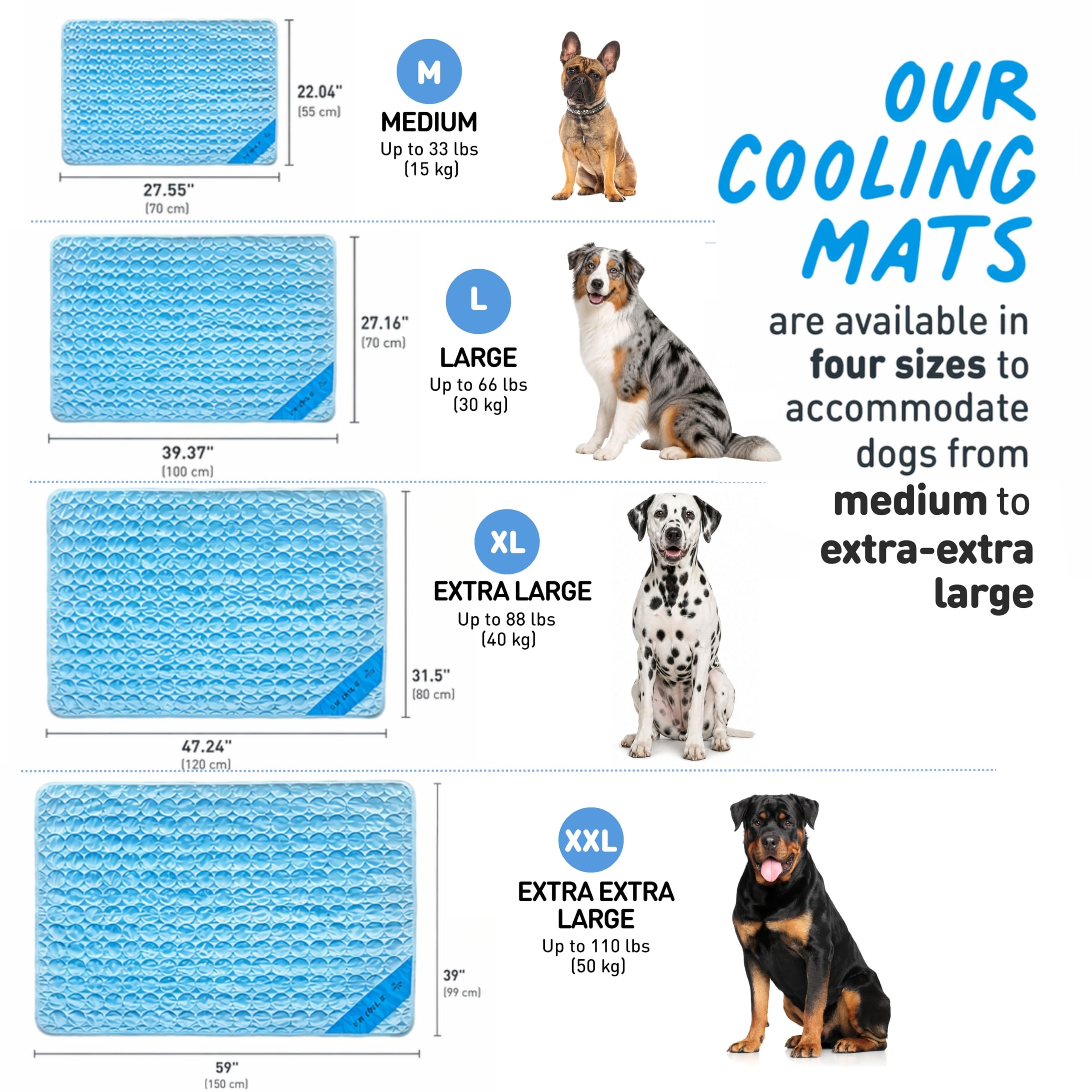 INSPECTOR TAIL Dog Cooling Mat shown for outdoor use.