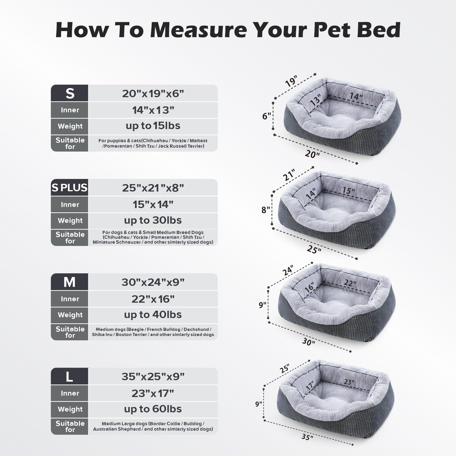 INVENHO dog bed underside showing the anti-slip bottom.