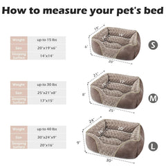 INVENHO dog bed viewed at the low front edge for easy entry.