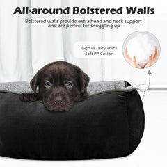 INVENHO dog bed side profile showing the lower entry edge.