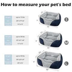 INVENHO dog bed showing the low front edge for easier entry.