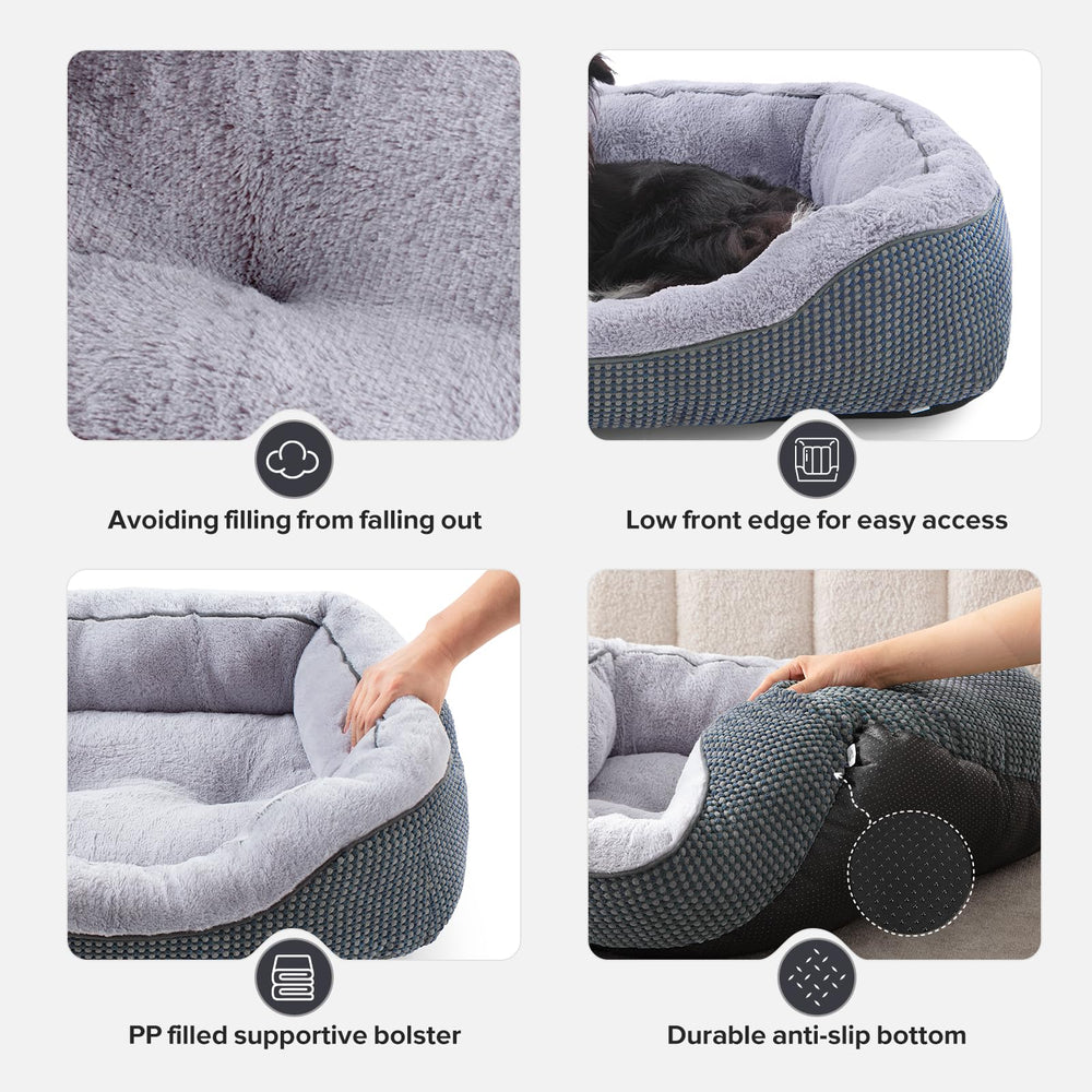INVENHO dog bed shown in use as a resting spot for a pet.