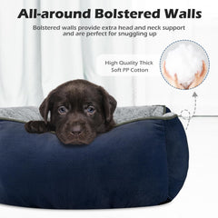 INVENHO dog bed showing the raised walls around the cushioned resting area.