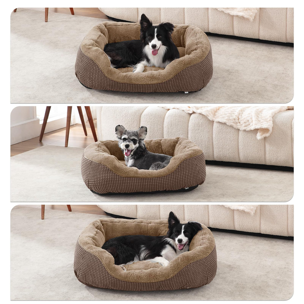 INVENHO Medium Dog Bed shown with a pet resting on its plush surface.