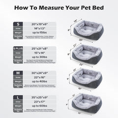 INVENHO small dog bed underside showing its anti-slip bottom.