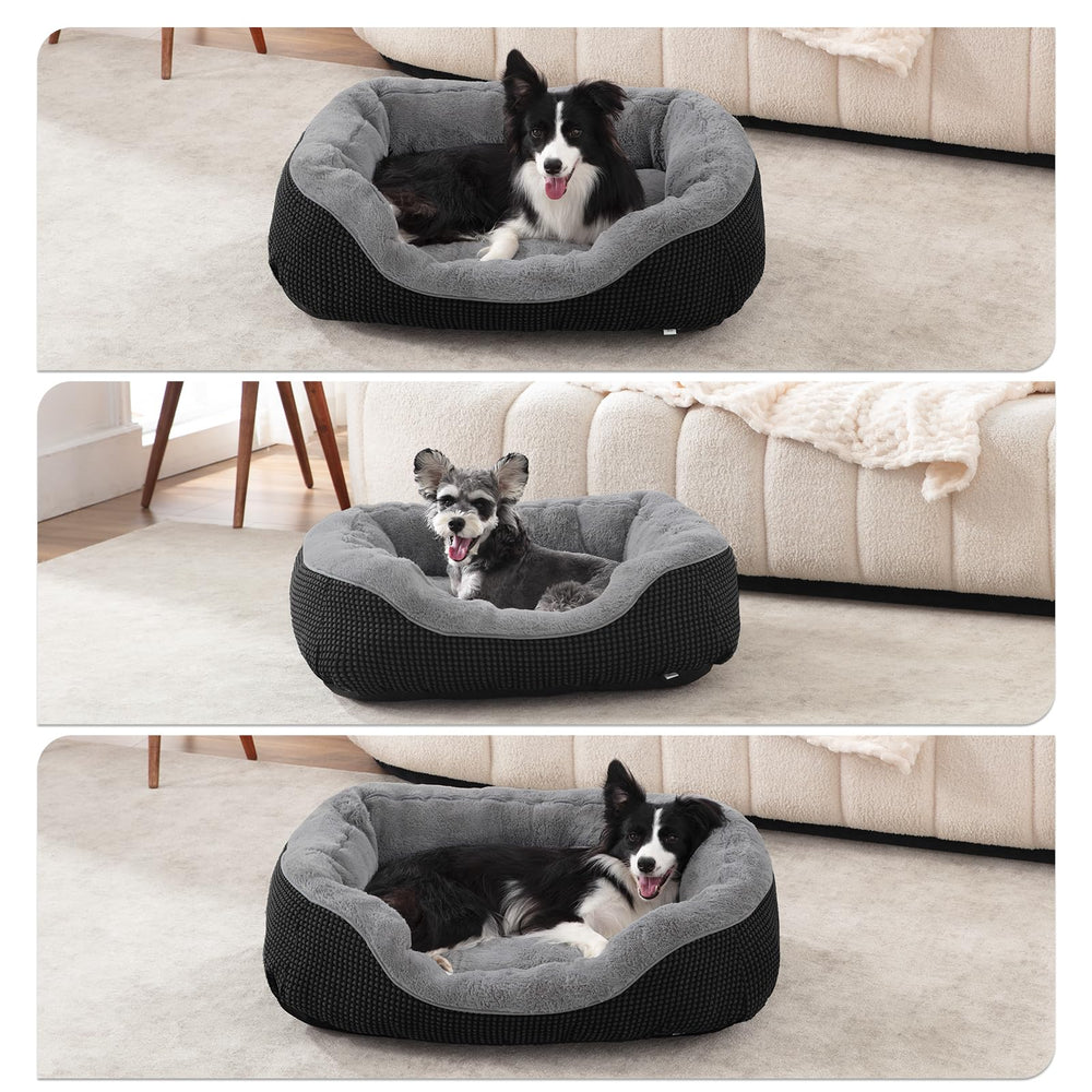 INVENHO small dog bed size options shown for different pet weight limits.