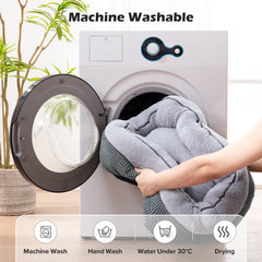 INVENHO small dog bed shown as a washable bed with padded sides and base.