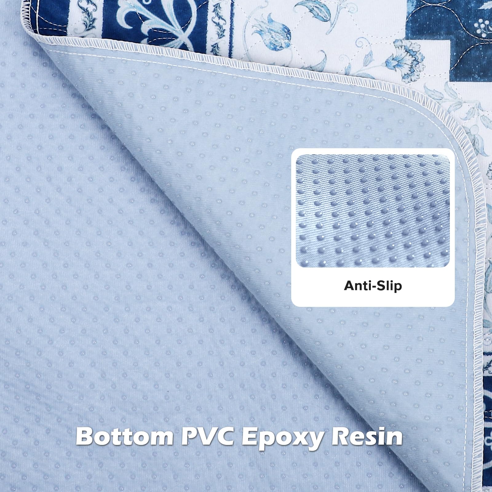 INVENHO washable pee pads showing the layered pad edge.