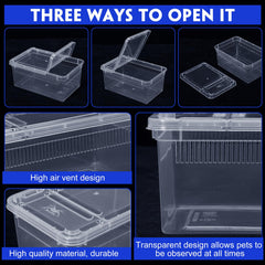 Irenare Reptile Breeding Box showing its double-opening access design.