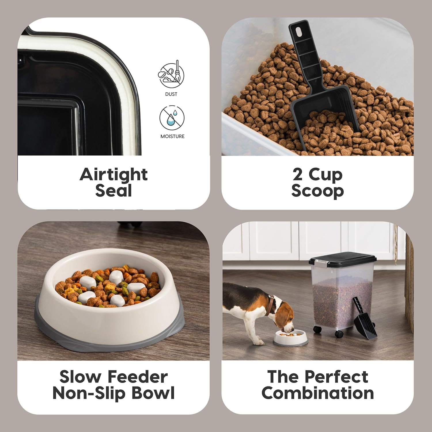 IRIS USA slow feeder bowl shown from above, highlighting its short-snouted shape.