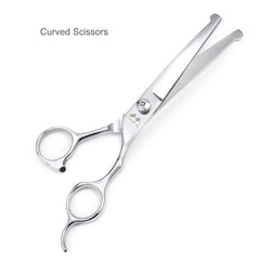 iSeaFly grooming scissors kit with a close view of the thinning shears.
