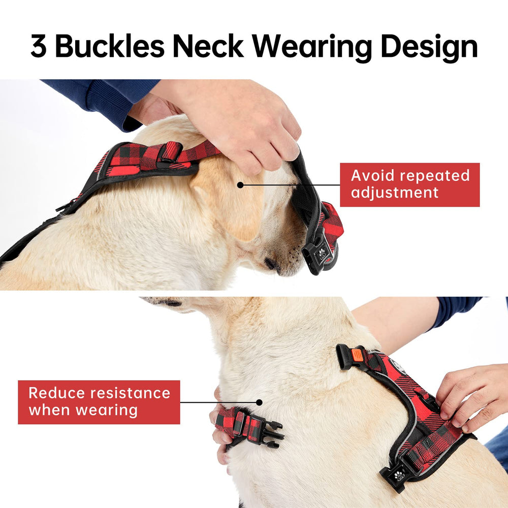 IVY&LANE dog harness showing its front and back clips.