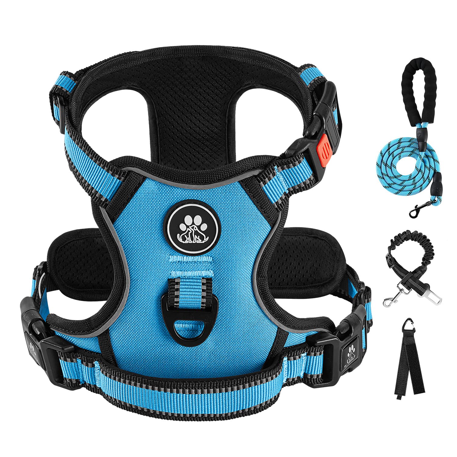 IVY&LANE dog harness shown from the front as a vest-style design.