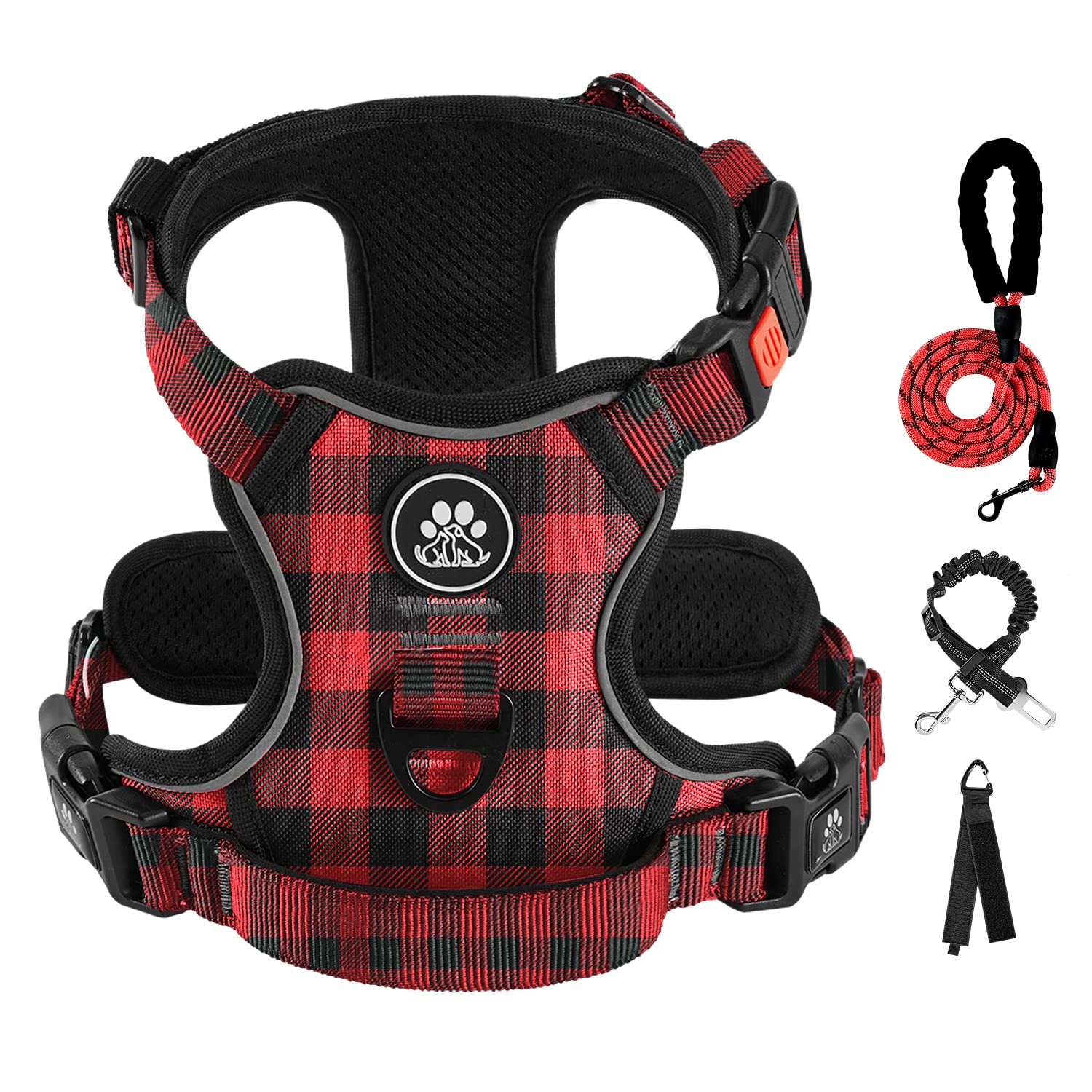 IVY&LANE dog harness shown from the front.