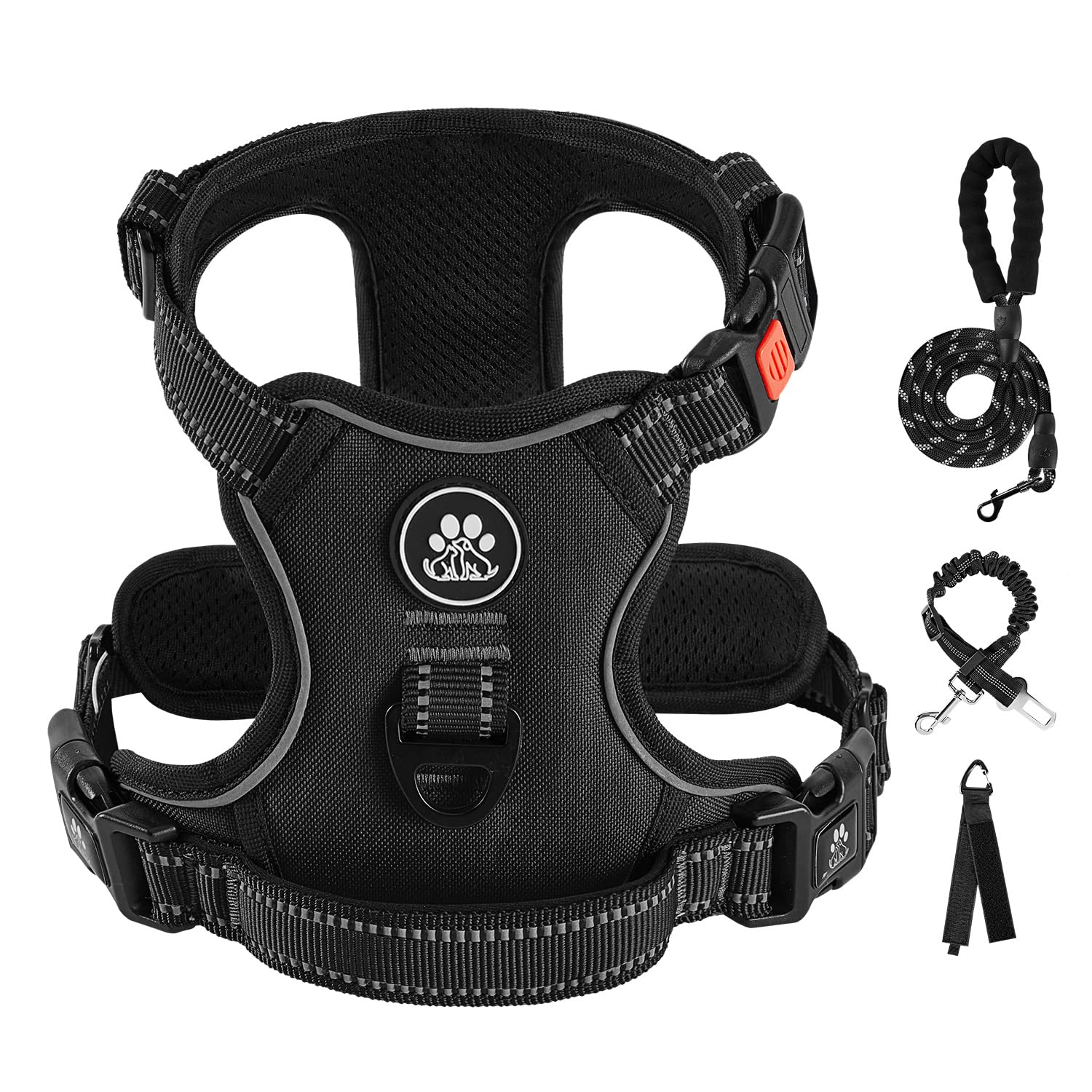 IVY&LANE dog harness shown from the front.