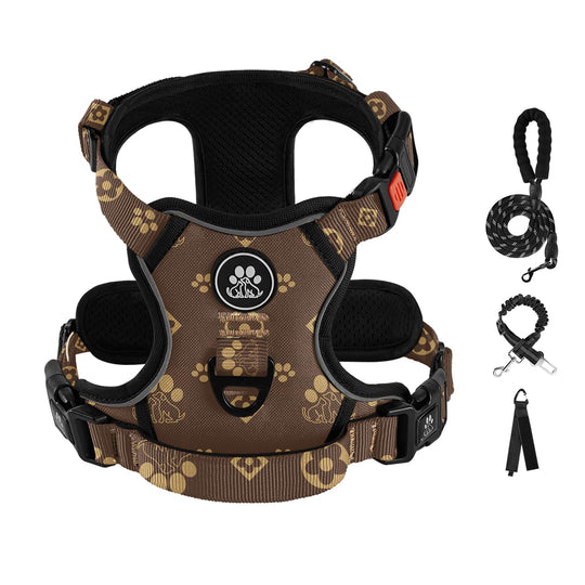 IVY&LANE dog harness shown from the front.