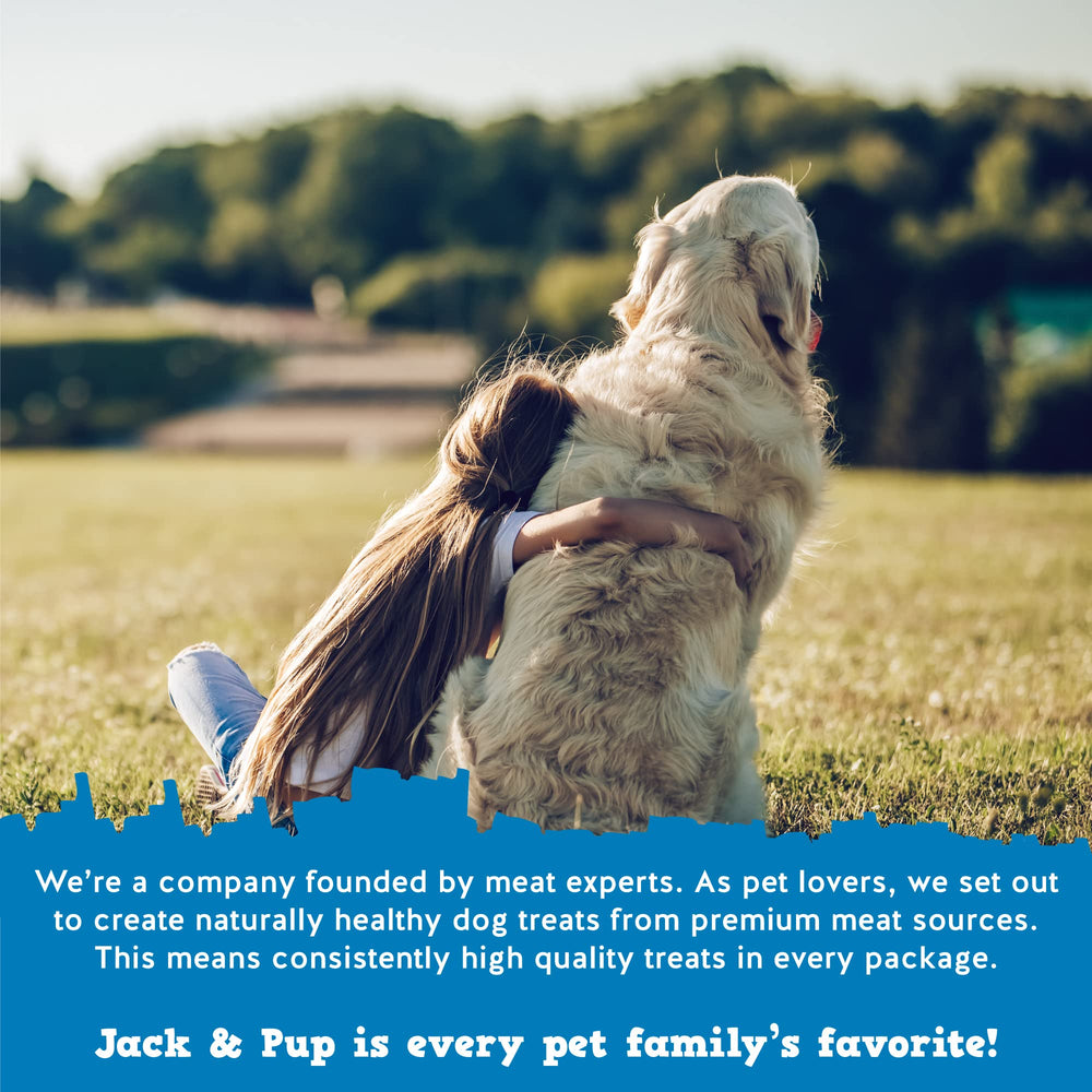 Jack&Pup Filled Cow Hoof shown from a side angle.