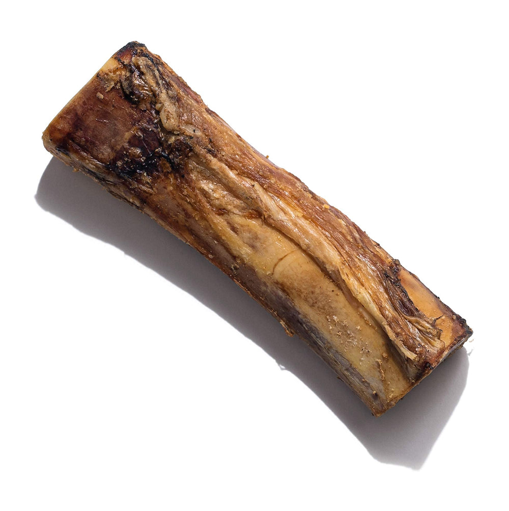 Jack&Pup Marrow Bones close-up showing the chew's natural texture.