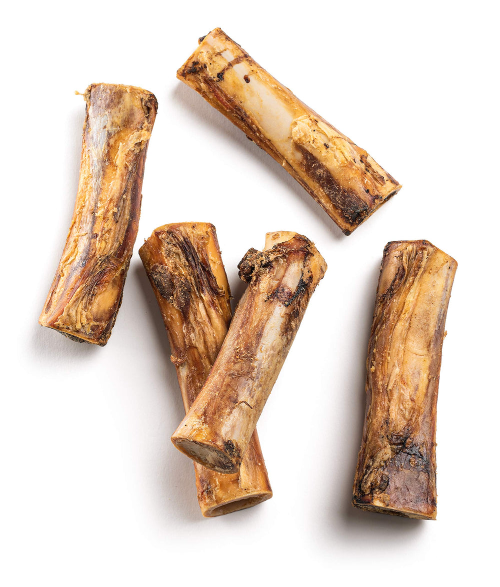 Jack&Pup Marrow Bones shown as a three-bone pack.