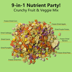 JADINGSFARM Natural Hamster Food featuring fruit and vegetable ingredients.