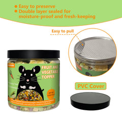 JADINGSFARM Natural Hamster Food shown as a foraging treat for a hamster.