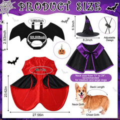 Janmercy pet costume witch hat with its elastic chin strap.