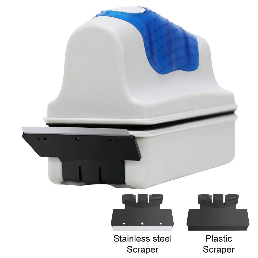 Jasonwell aquarium glass cleaner shown as two magnetic pieces that work together.