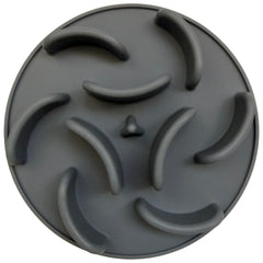 JC Market Co Silicone Slow Feeder Dog Bowl Insert shown from the front in gray.