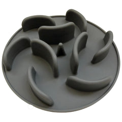 JC Market Co Silicone Slow Feeder Dog Bowl Insert showing its swirl maze pattern.