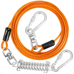 Jenico dog tie-out cable shown in a front view.