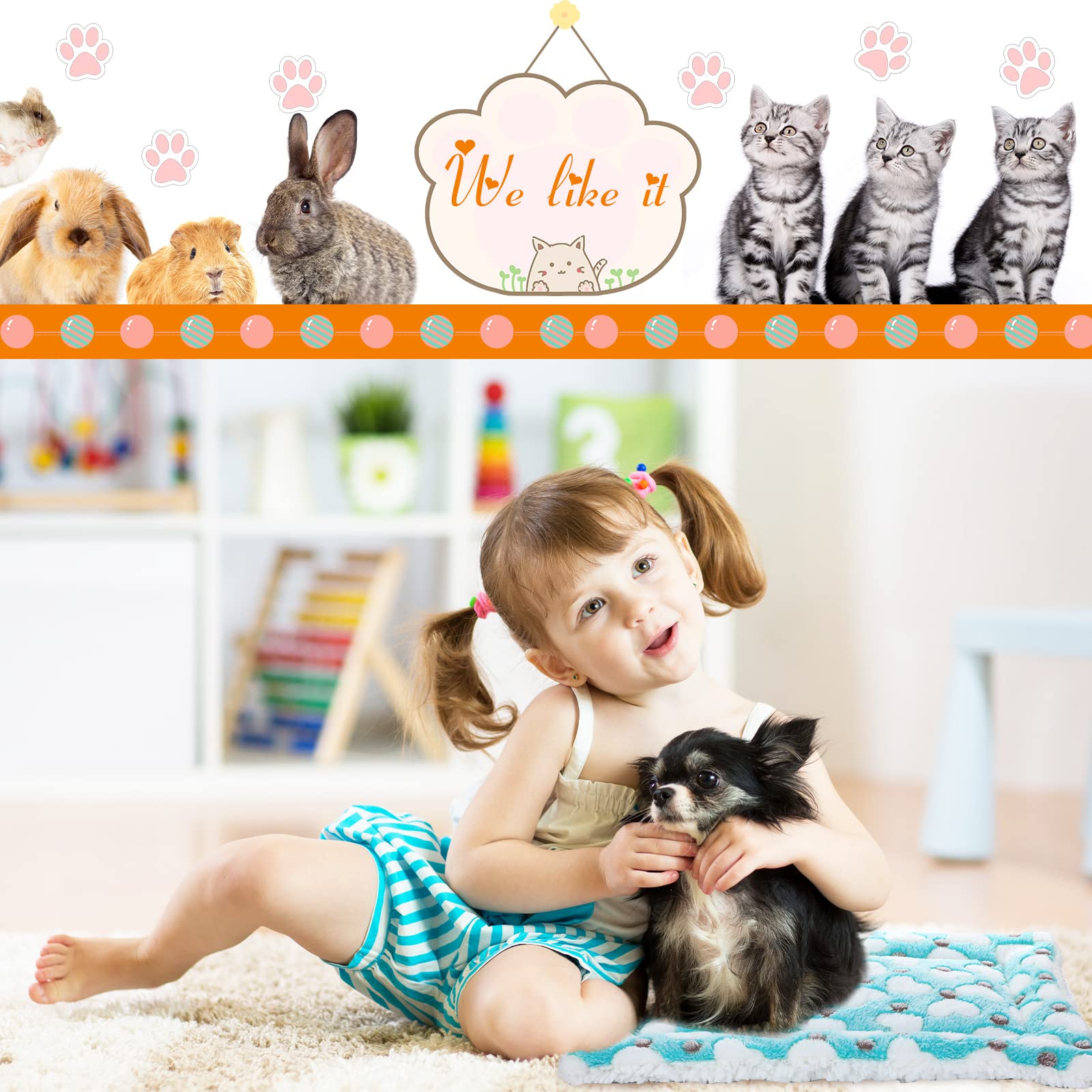 Jetec Guinea Pig Bed Pads shown as a resting mat for a small pet.