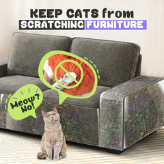 JINVOGREEN cat scratch furniture protector with an iridescent surface that shifts with light.