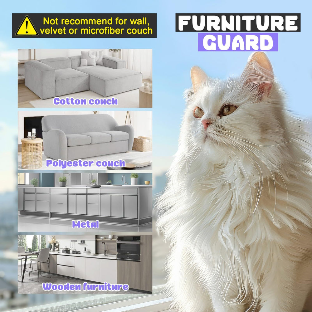 JINVOGREEN cat scratch furniture protector shown on a recliner.