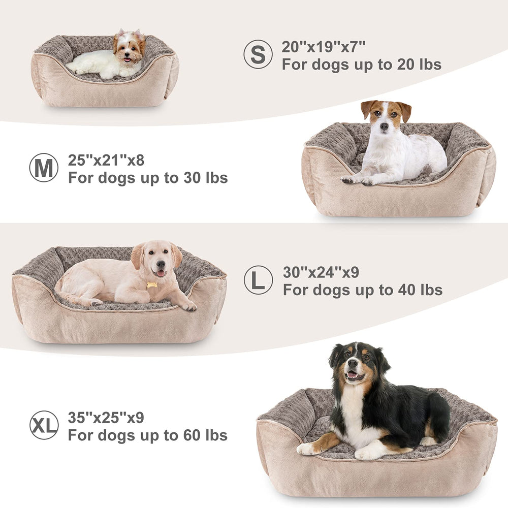 JOEJOY Rectangle Dog Bed viewed from below to show its non-slip bottom.