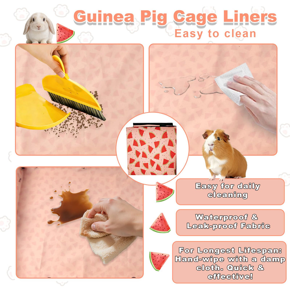 JOGEPEYO cage liner fitted inside a C&C-style small-animal cage.