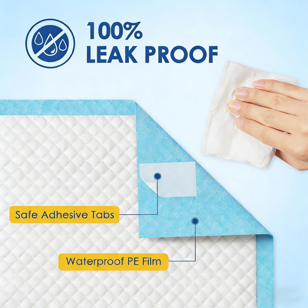 JollyMate dog pee pad close-up illustrating its absorbent layered construction.