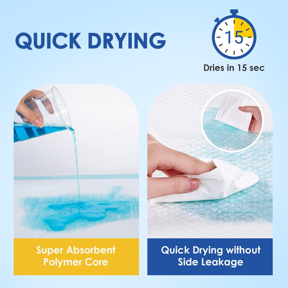 JollyMate dog pee pad underside showing the PE backing film.
