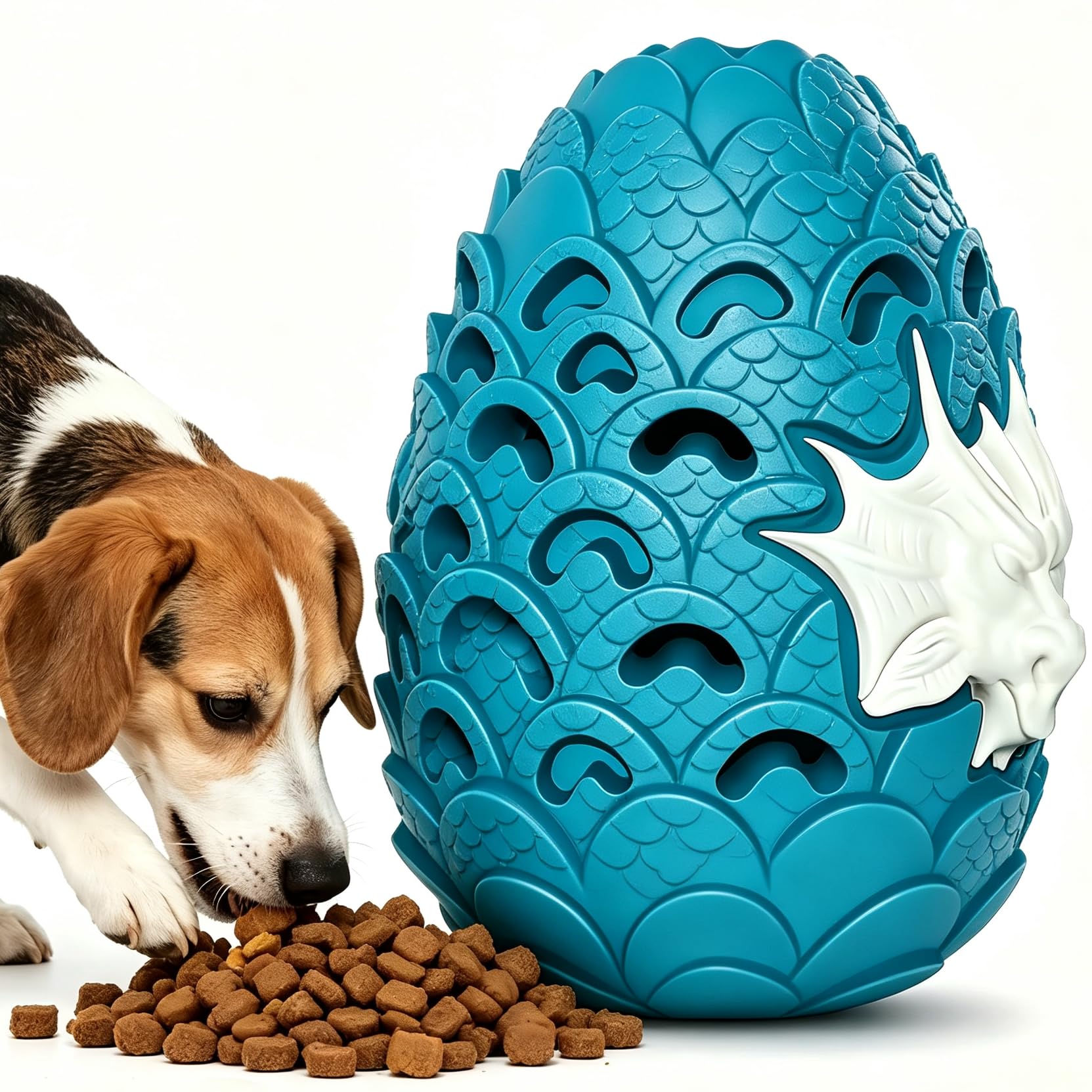 Jomilly Dragon Egg Dog Chew Toy shown from the front.