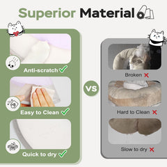 Joypig cat recovery cone shown folded to display its flexible mesh construction.