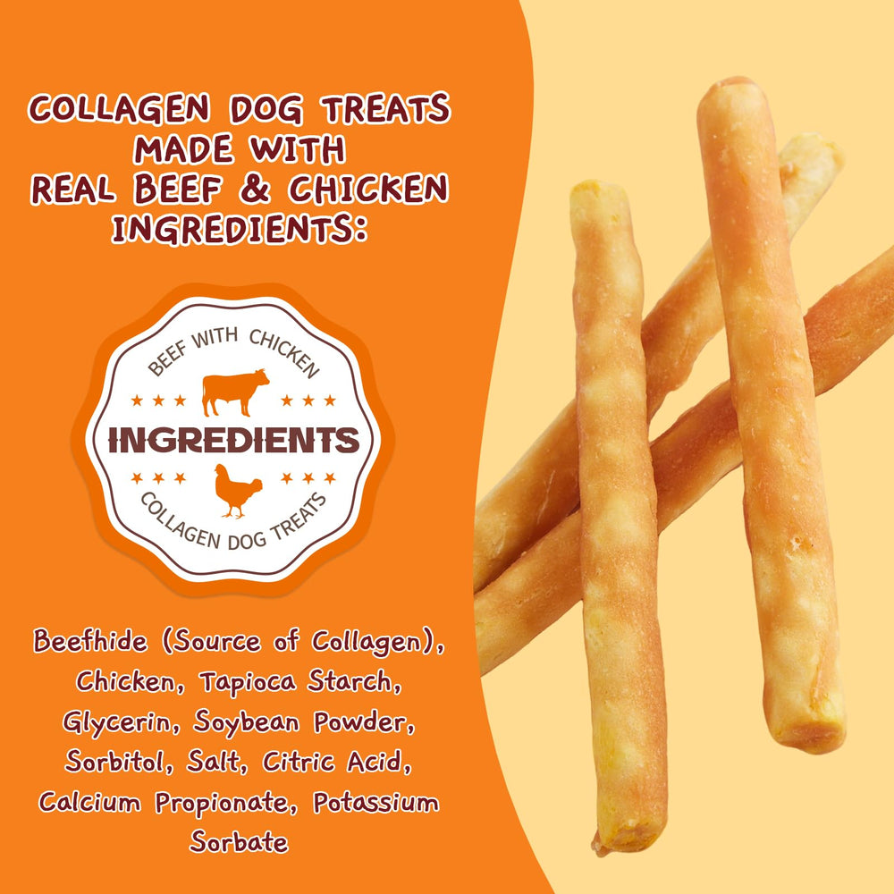 Jungle Calling Chicken Collagen Sticks packaging shown in a product view.