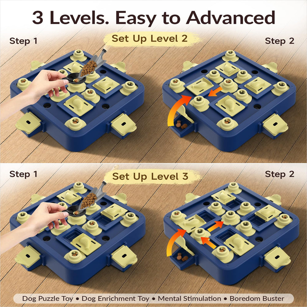 KADTC Dog Chess Puzzle Toy maze paths shown as part of the puzzle layout.