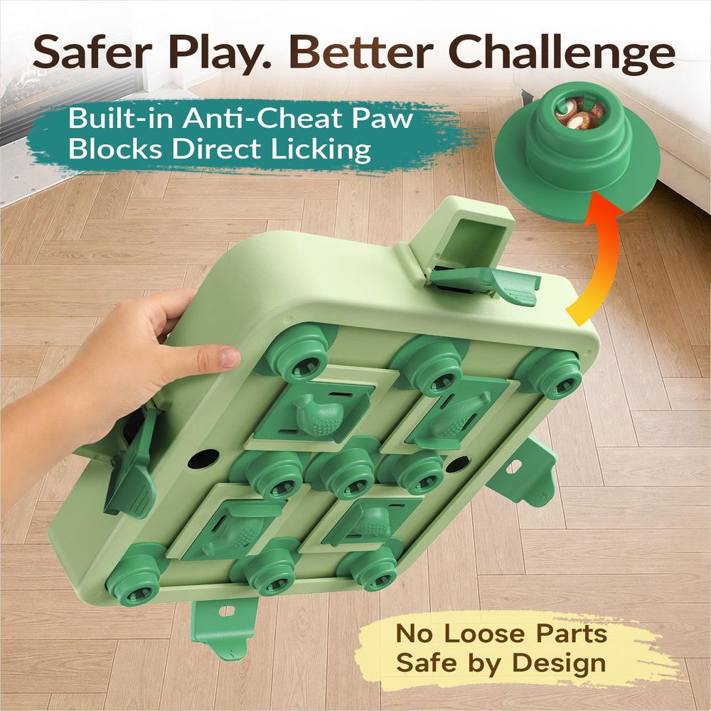KADTC dog puzzle toy showing its maze path feature.