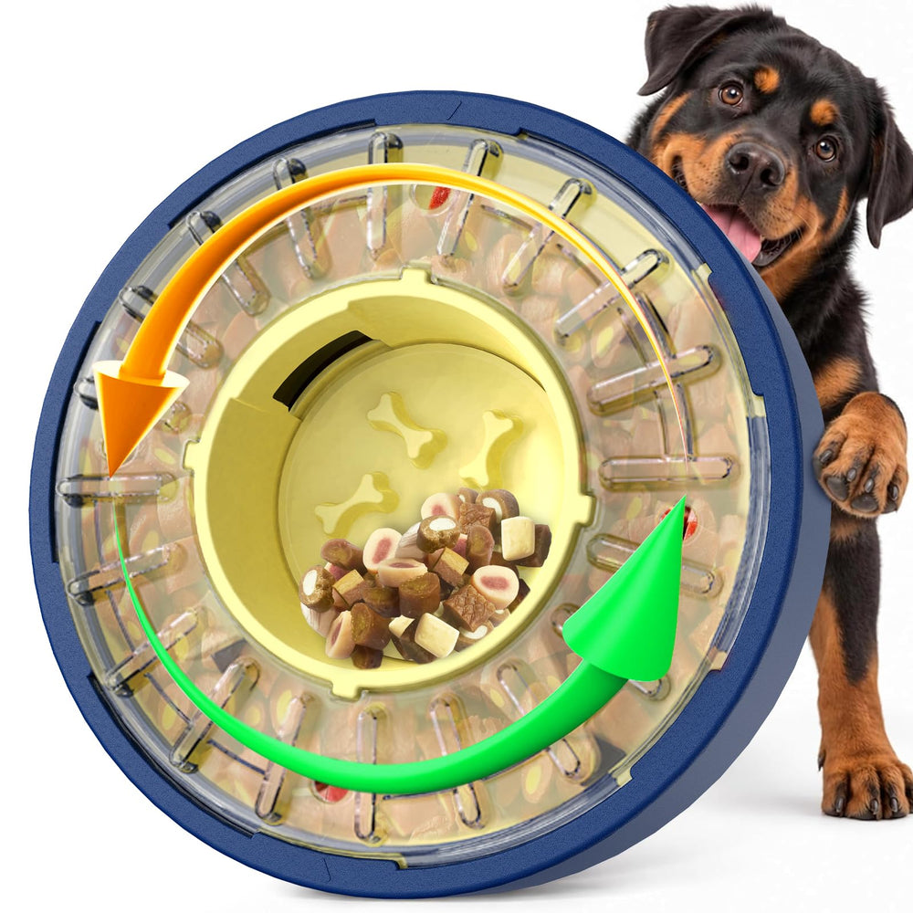 KADTC slow feeder dog bowl shown from the front.