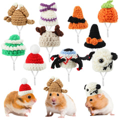 Kajaia mini pet hats shown as a varied 10-piece themed assortment.