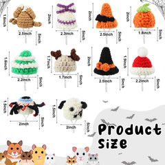 Kajaia mini pet hat detail showing the adjustable rubber band.