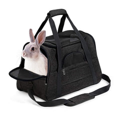 kathson rabbit travel carrier bag shown from the front.